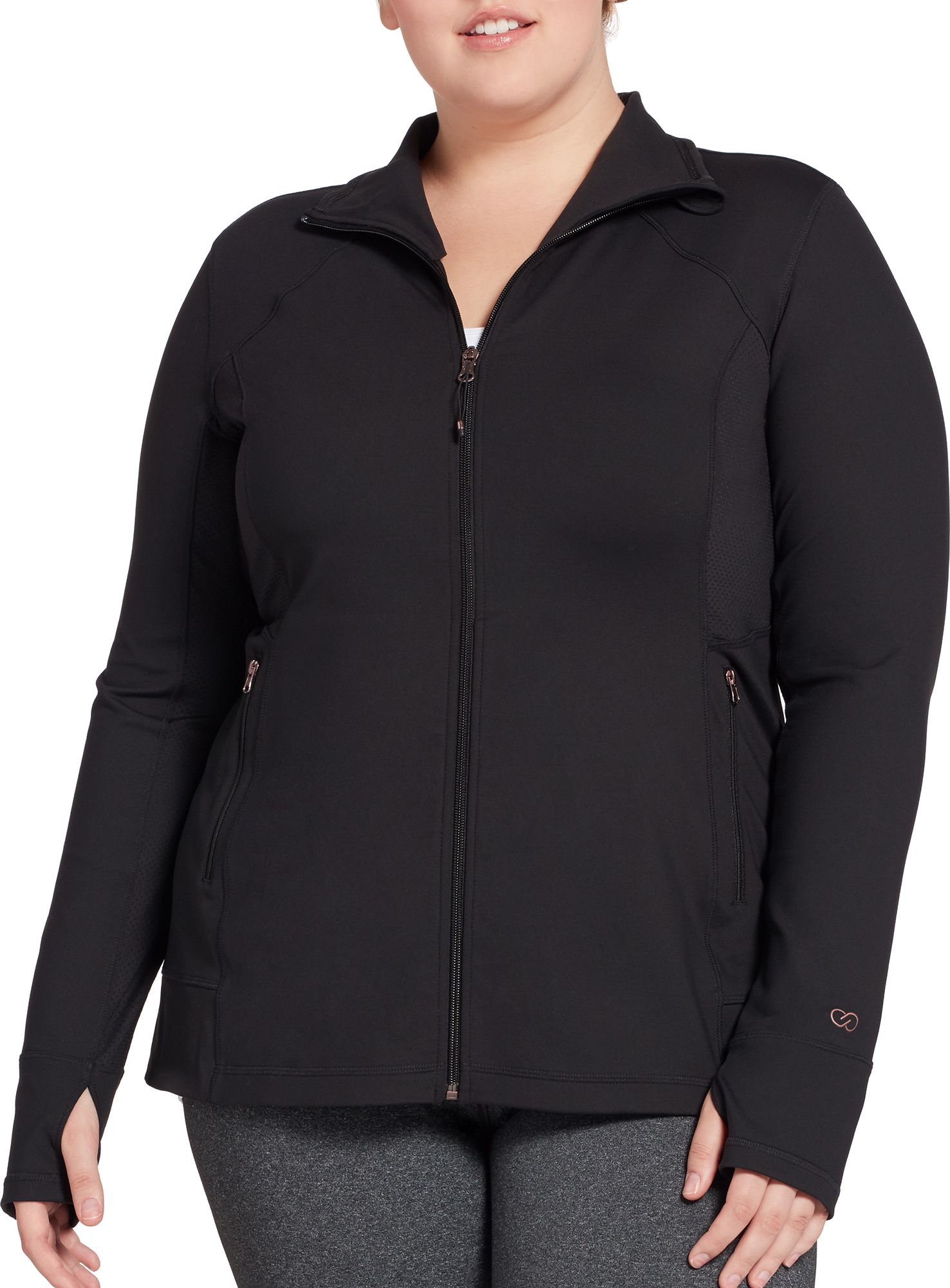 plus size womens black jacket