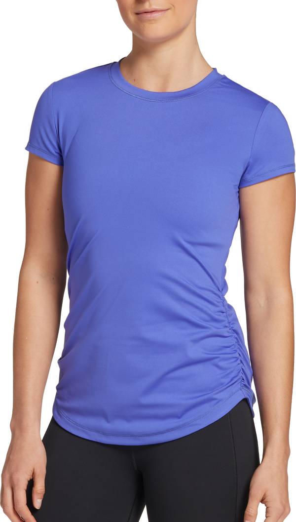 CALIA by Carrie Underwood Women's Flow Crewneck Ruched T-Shirt