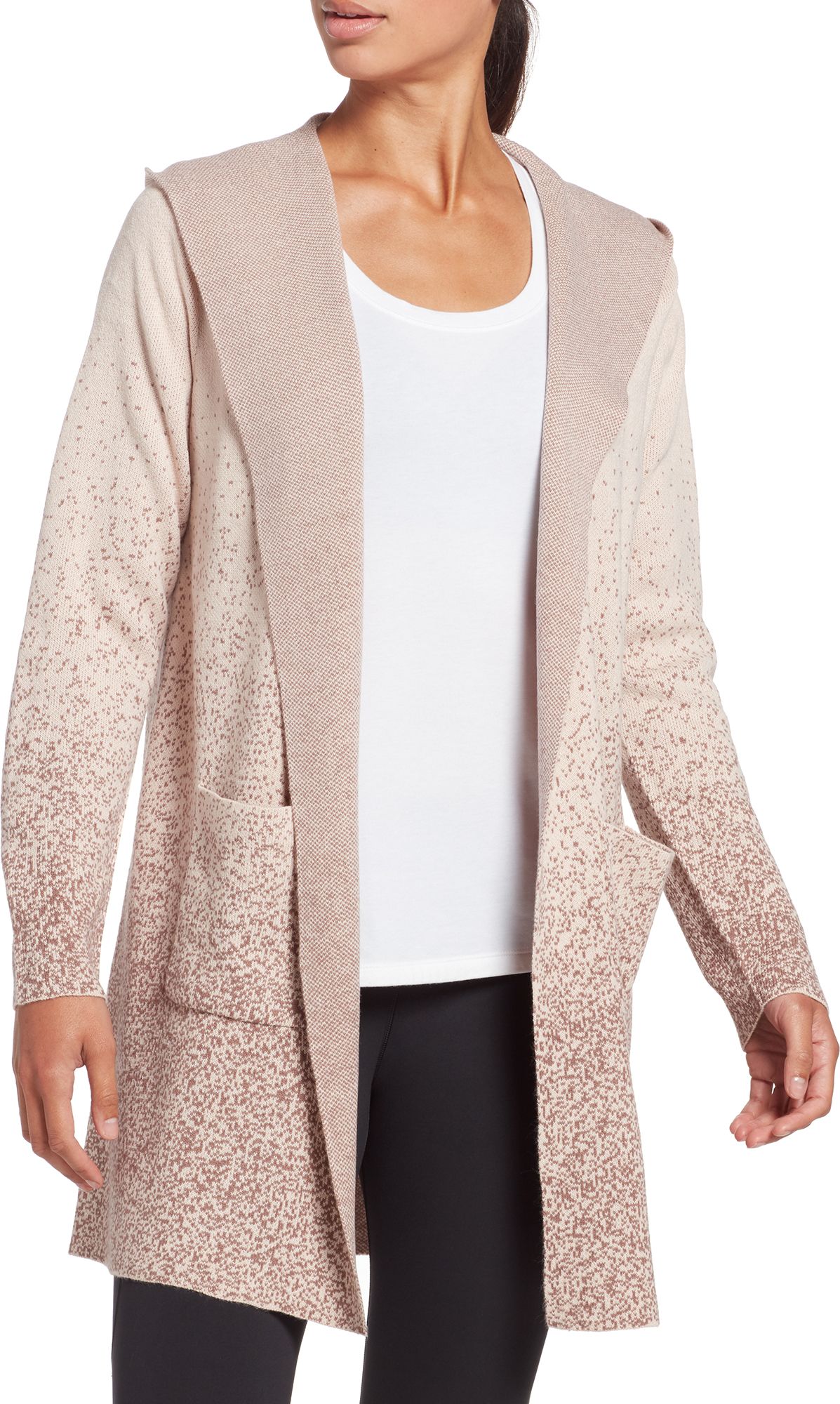 womens hooded duster cardigan