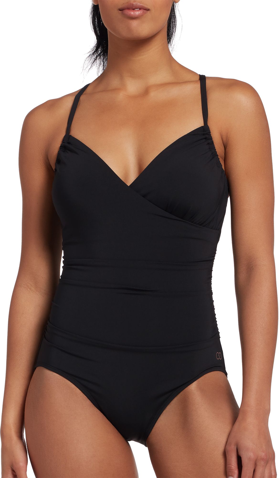 Dick s Sporting Goods CALIA Women s Ruched One Piece Swimsuit