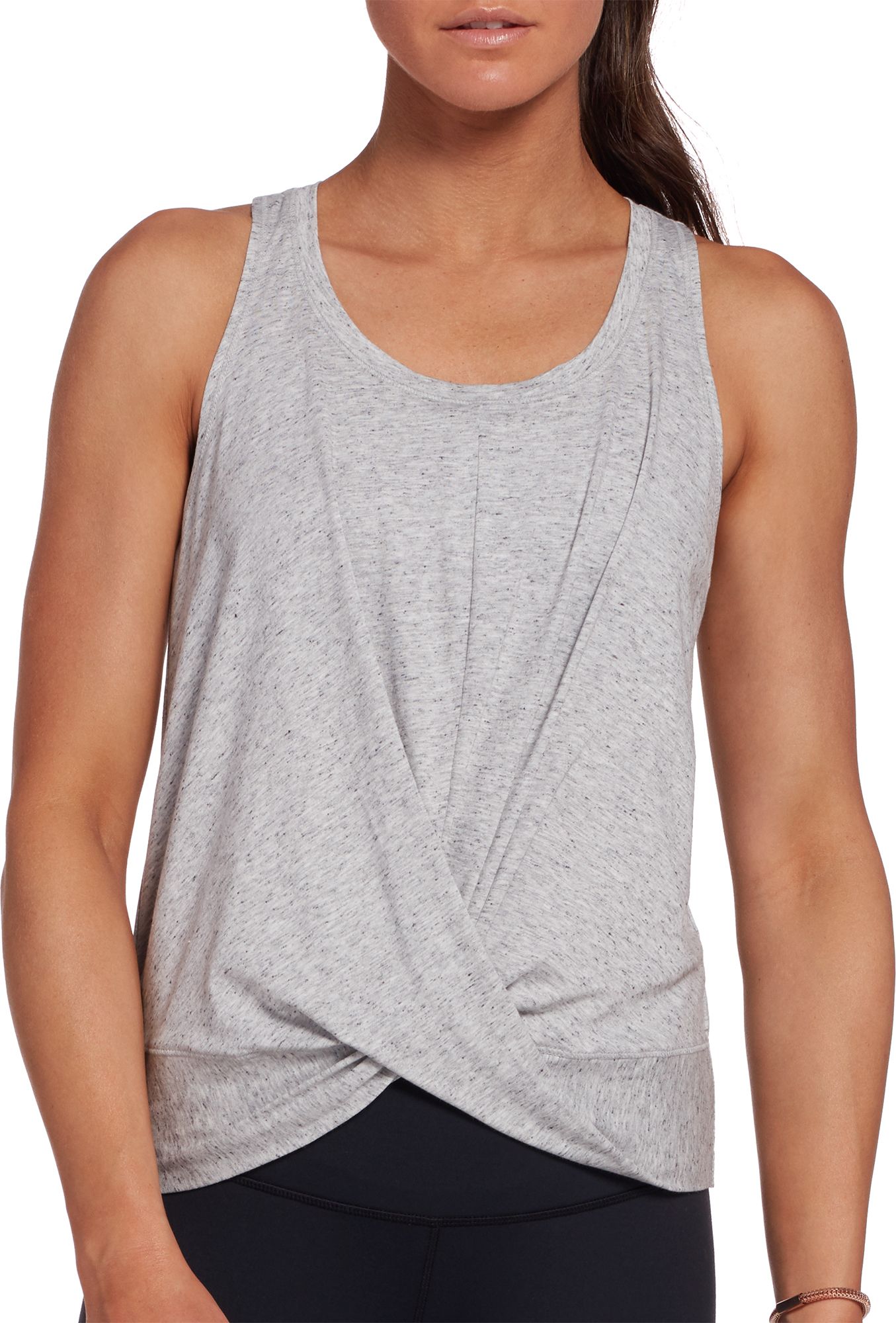 wrap front tank top