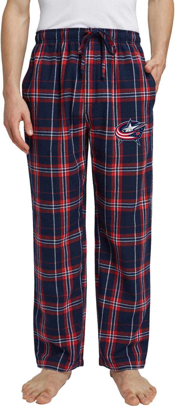 Concepts Sport Columbus Blue Jackets Womens Flannel Pajamas Plaid PJ Bottoms