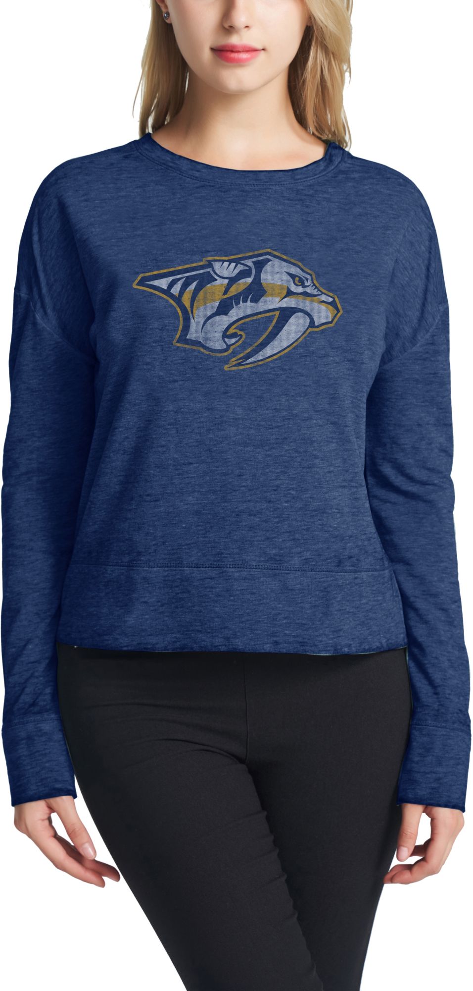 nashville predators crew neck sweatshirt