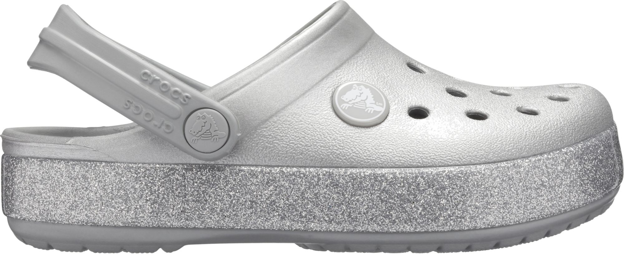 silver crocs