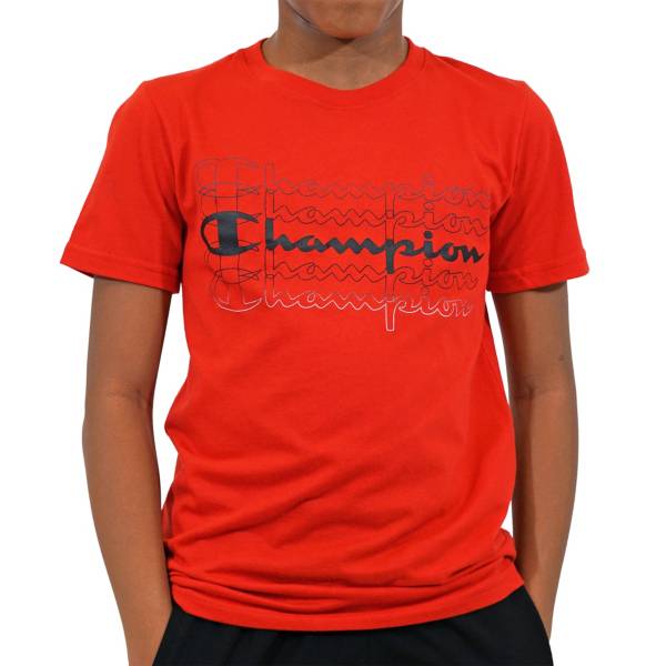 Champion Boys' Multi Script Graphic T-Shirt