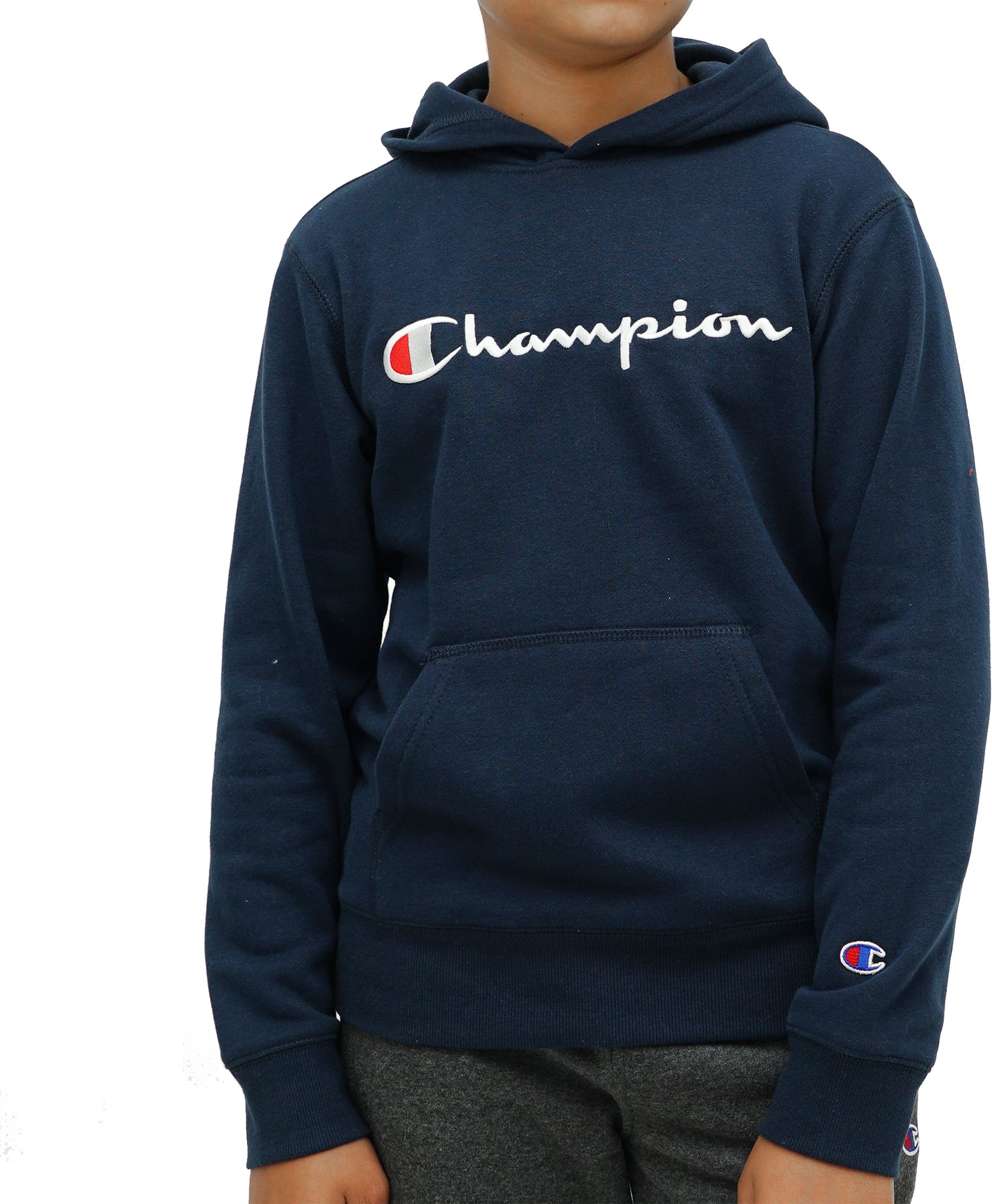 champion hoodie boys large