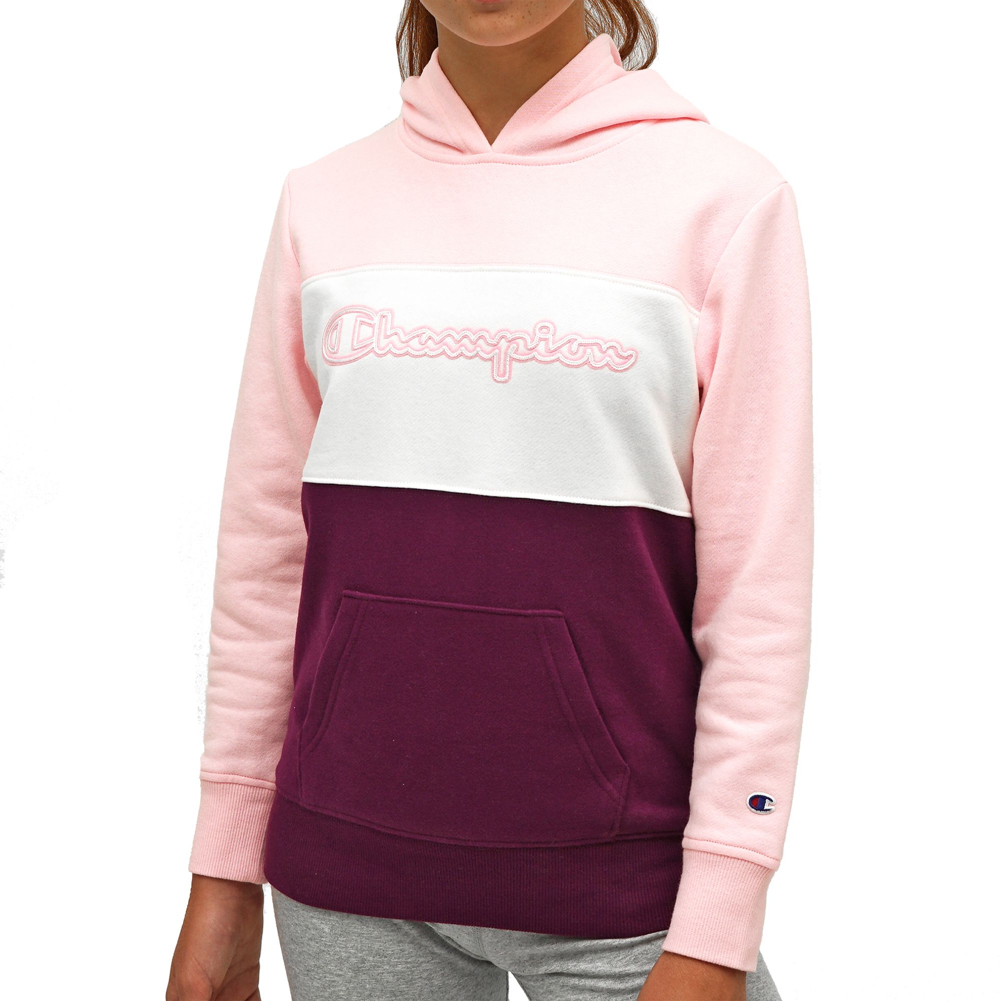 pink girls champion hoodie