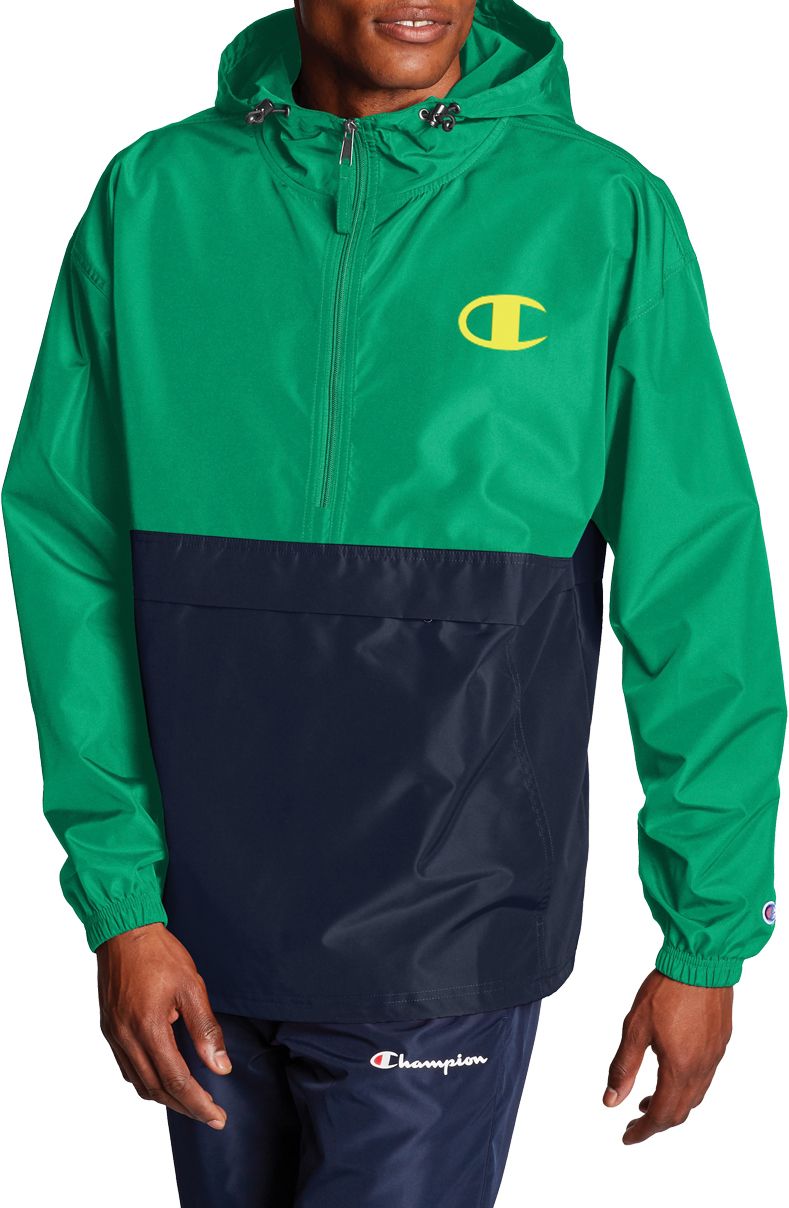 green champion windbreaker