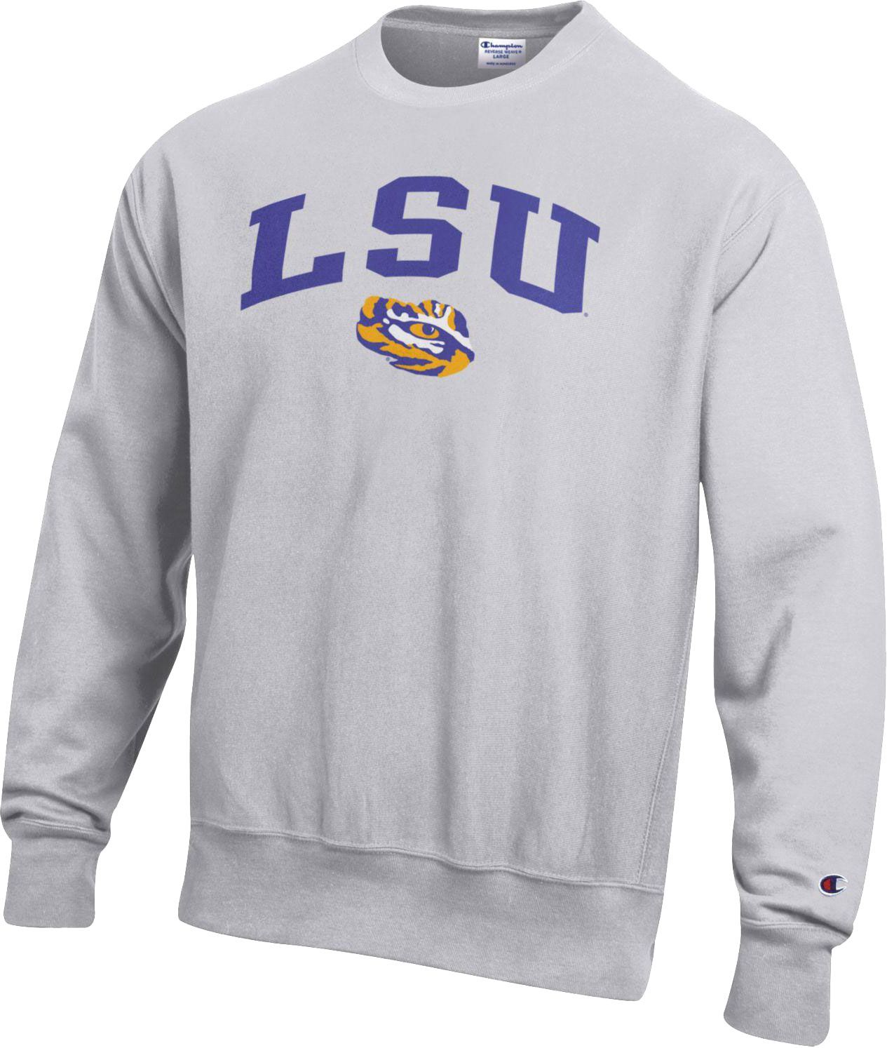 LSU Tigers Grey Reverse Weave 