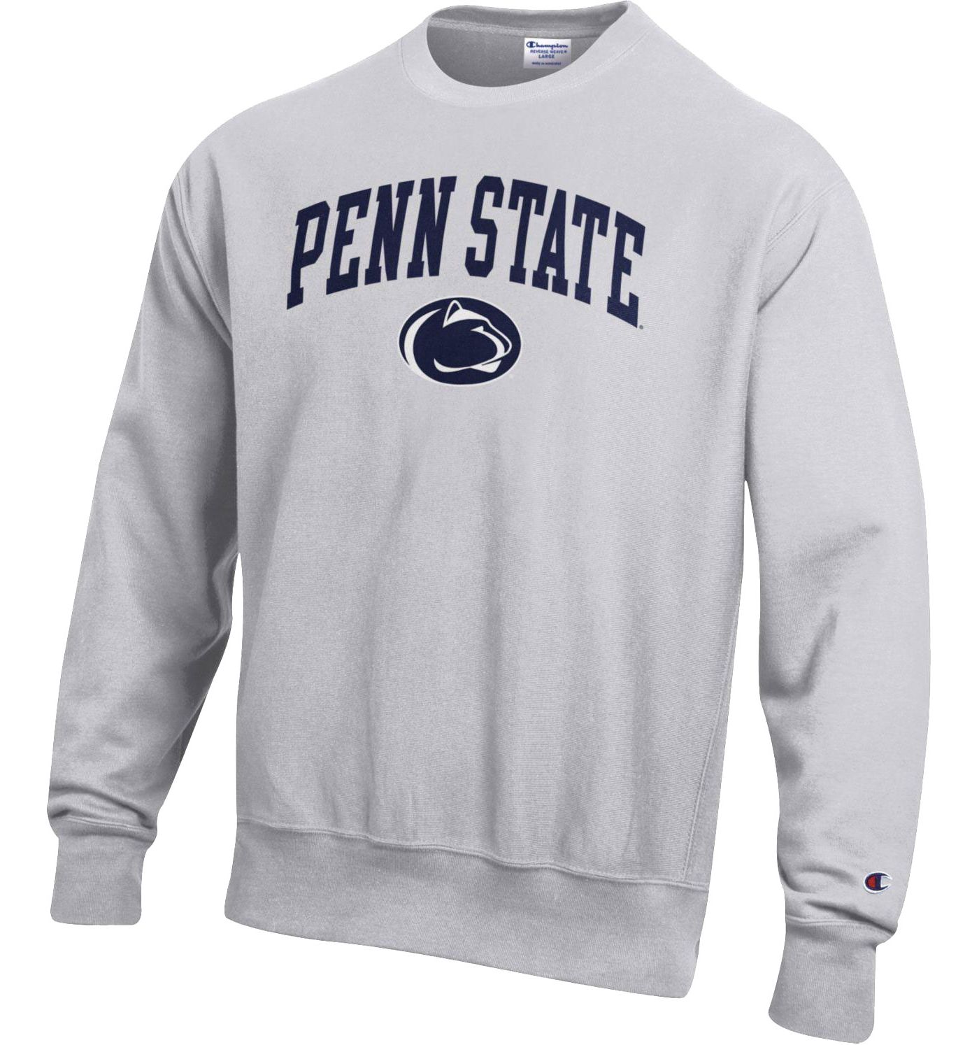 Champion Men s Penn State Nittany Lions Grey Reverse Weave Crew Sweatshirt Dick s Sporting Goods