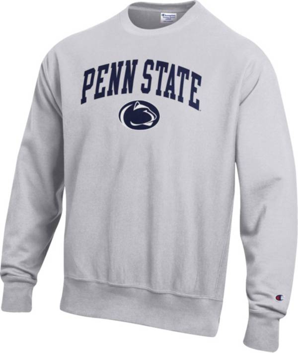 Champion Men's Penn State Nittany Lions Grey Reverse Weave Crew Sweatshirt product image