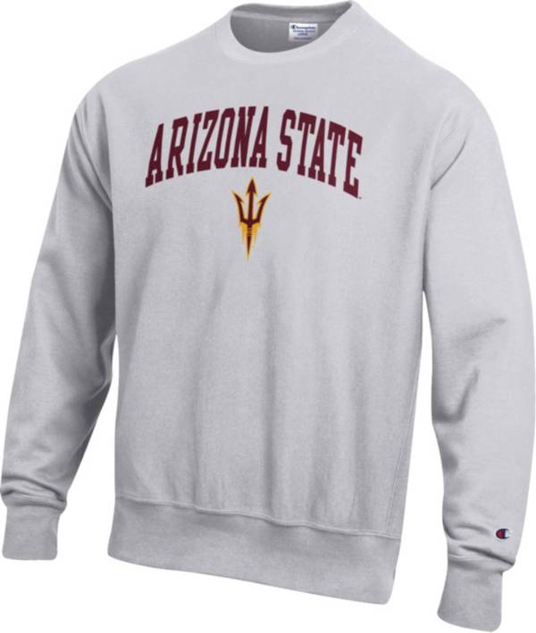 Champion Men's Arizona State Sun Devils Grey Reverse Weave Crew Sweatshirt  | Dick's Sporting Goods