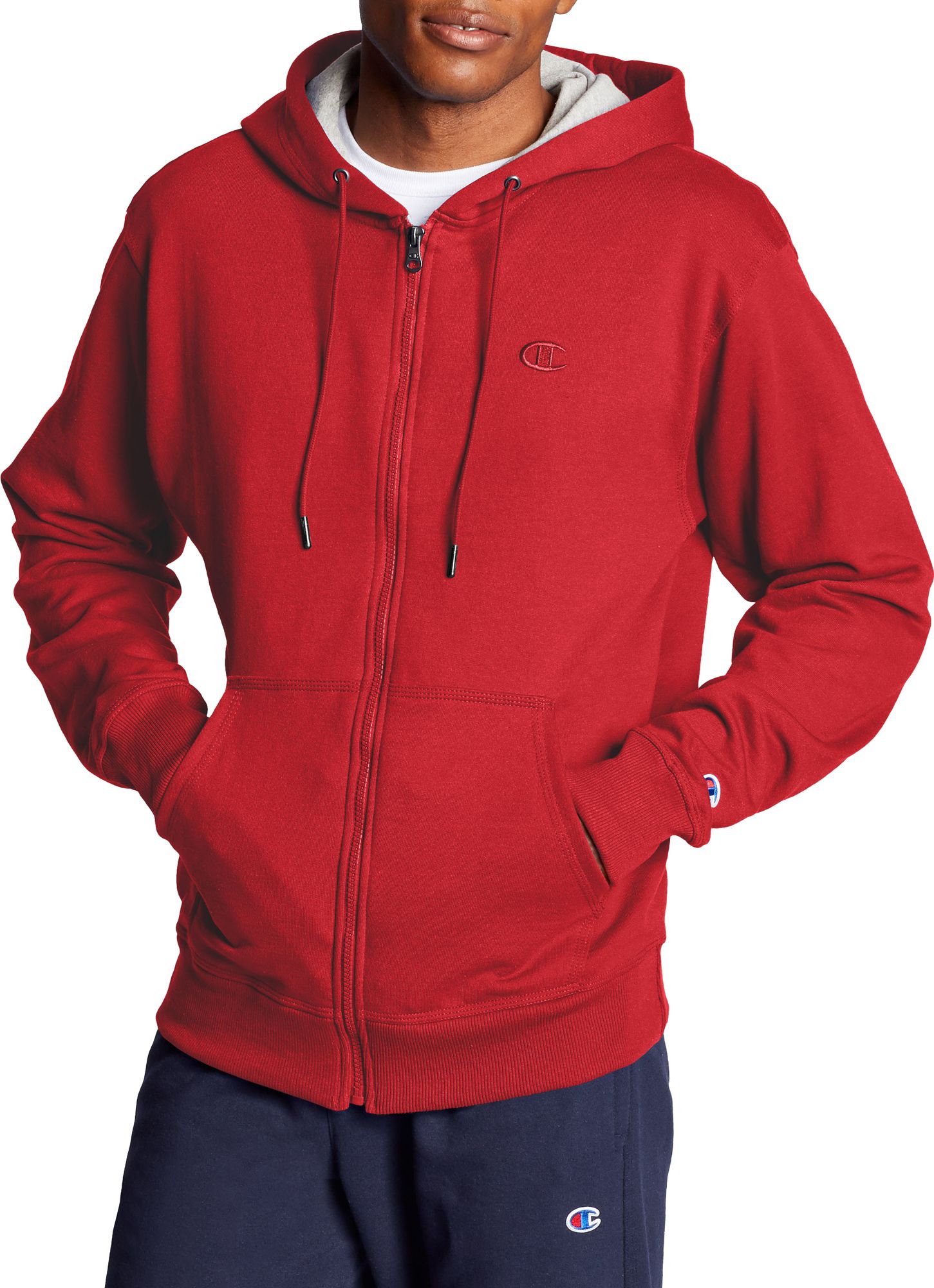 champion men's zipper hoodie