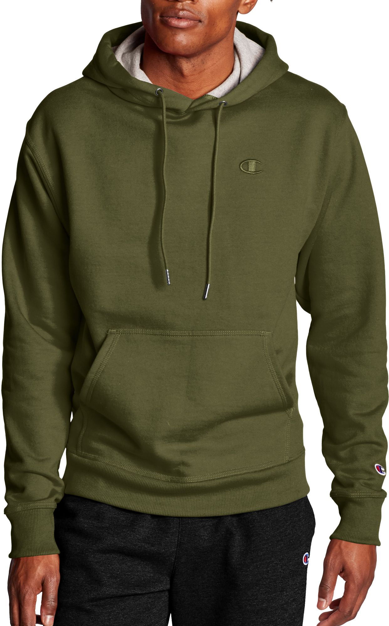 champion olive pullover hoodie