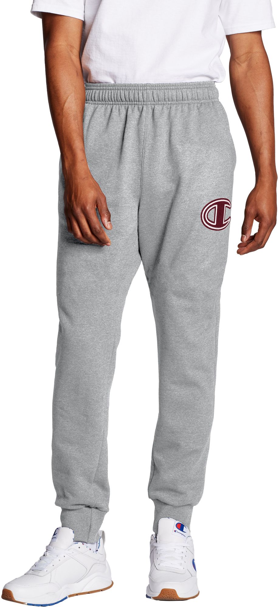 champion powerblend logo joggers