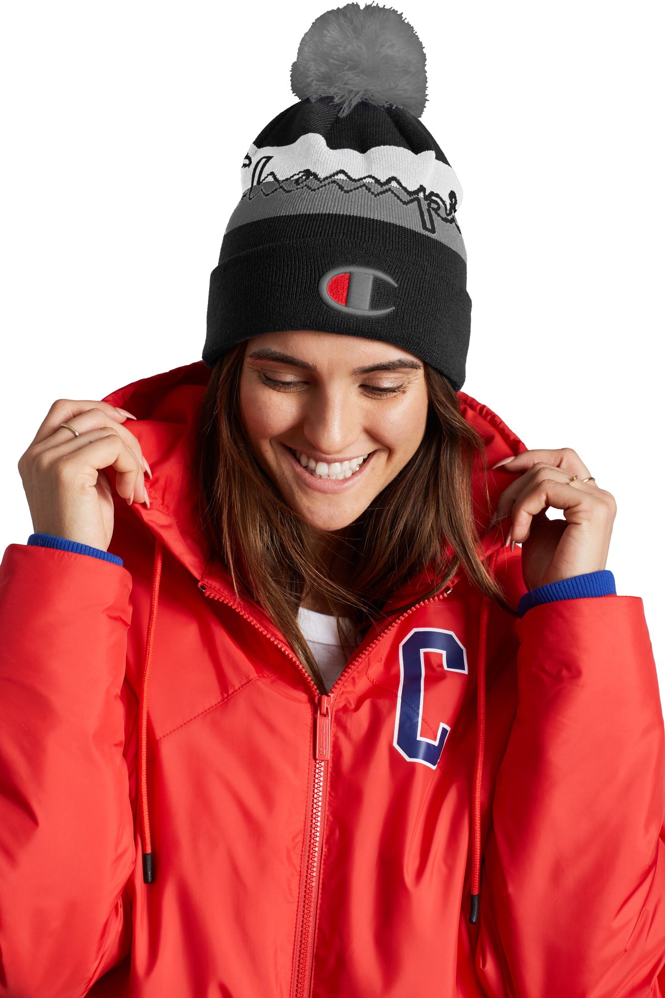 champion beanie red