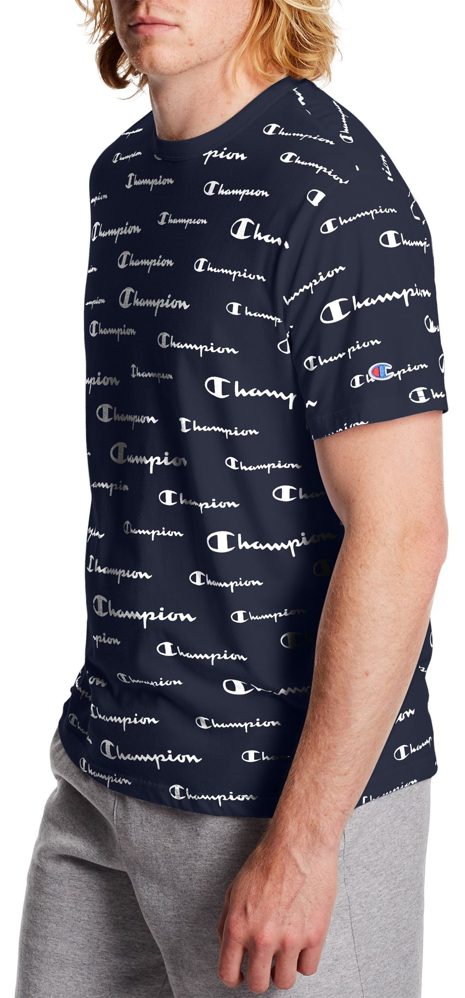 champion shirt logo all over