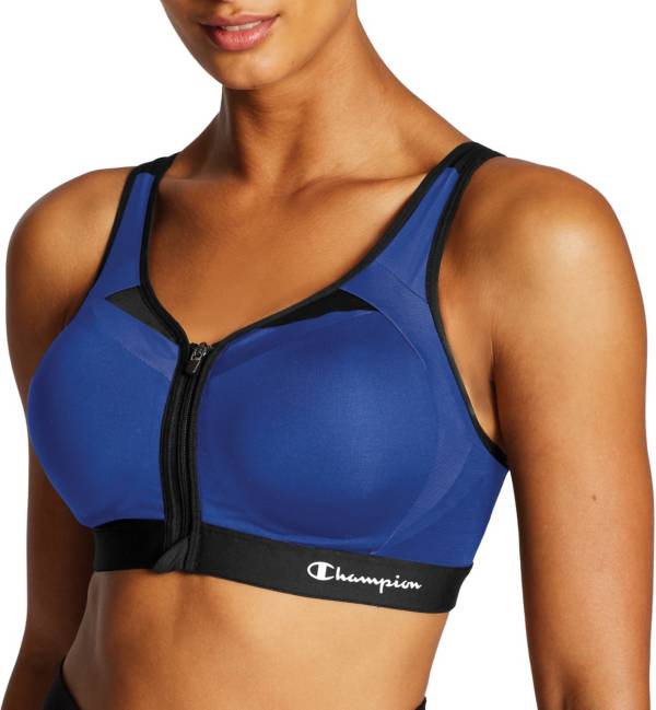 Champion women's motion control sales zip sports bra bra