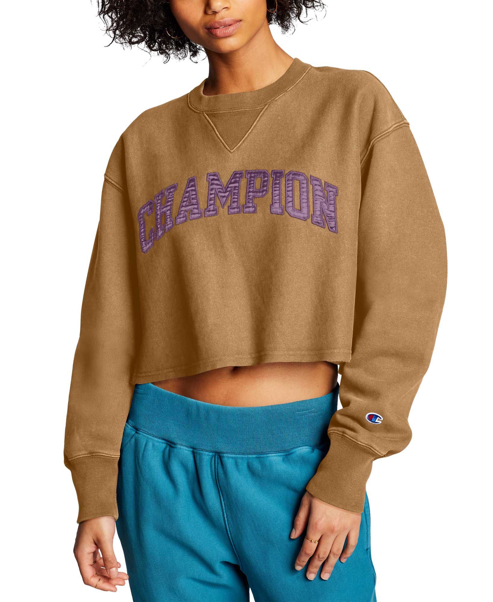 champion sweater crop top