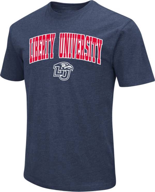 Colosseum Men's Liberty Flames Navy Dual Blend T-Shirt