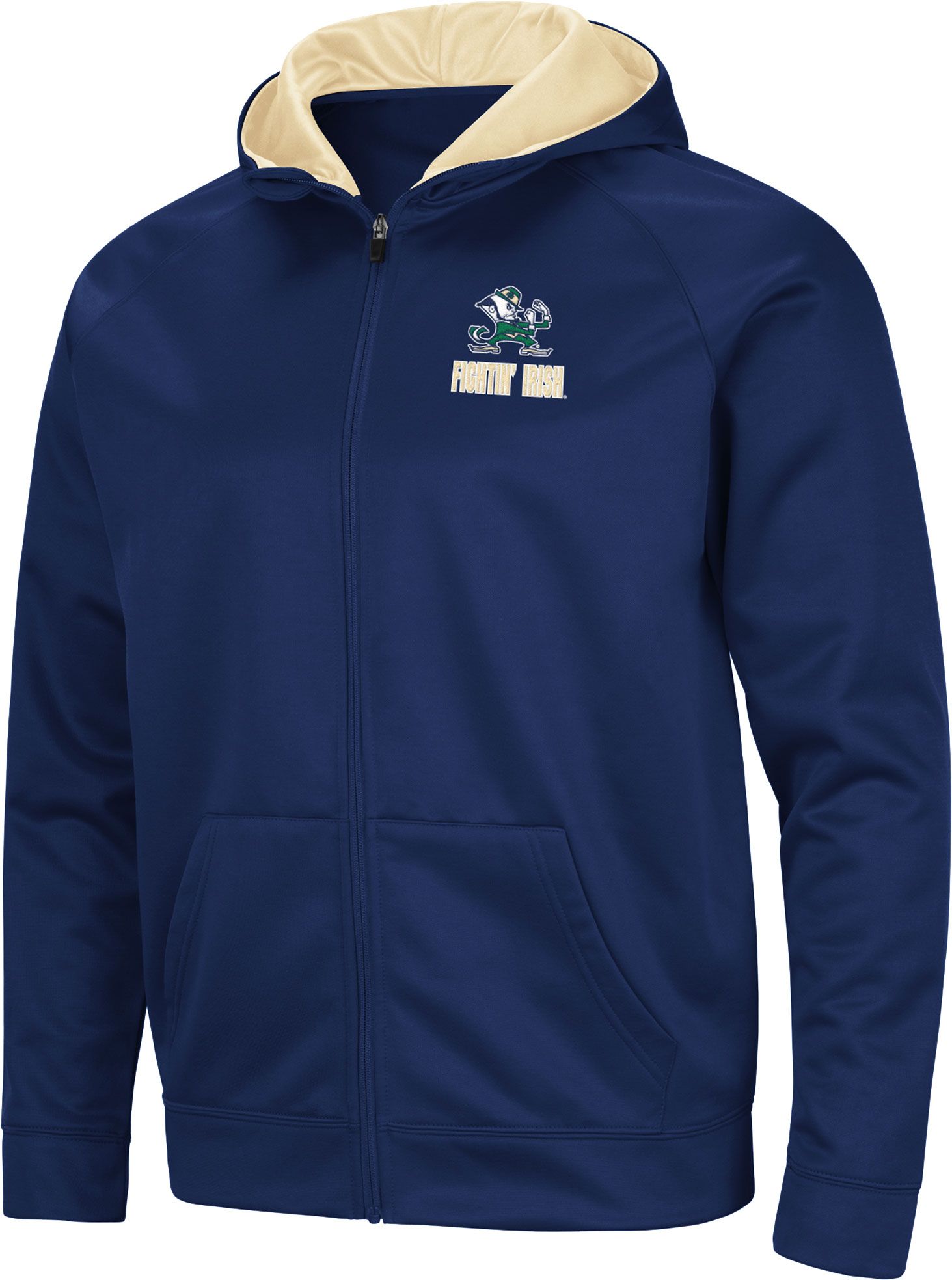 notre dame zip up hoodie