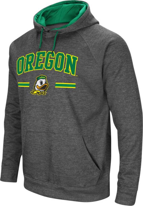 Colosseum Men's Oregon Ducks Grey Pullover Hoodie