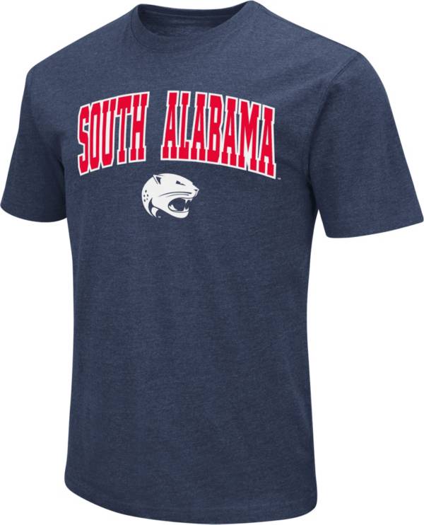 Colosseum Men's South Alabama Jaguars Blue Dual Blend T-Shirt