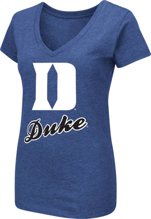 Colosseum Women's Duke Blue Devils Duke Blue Dual Blend V-Neck T-Shirt