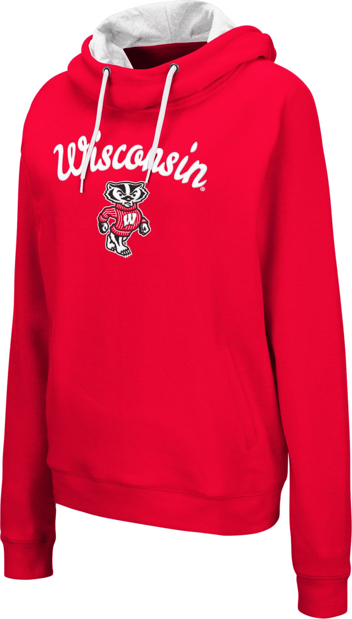 red pullover sweatshirt