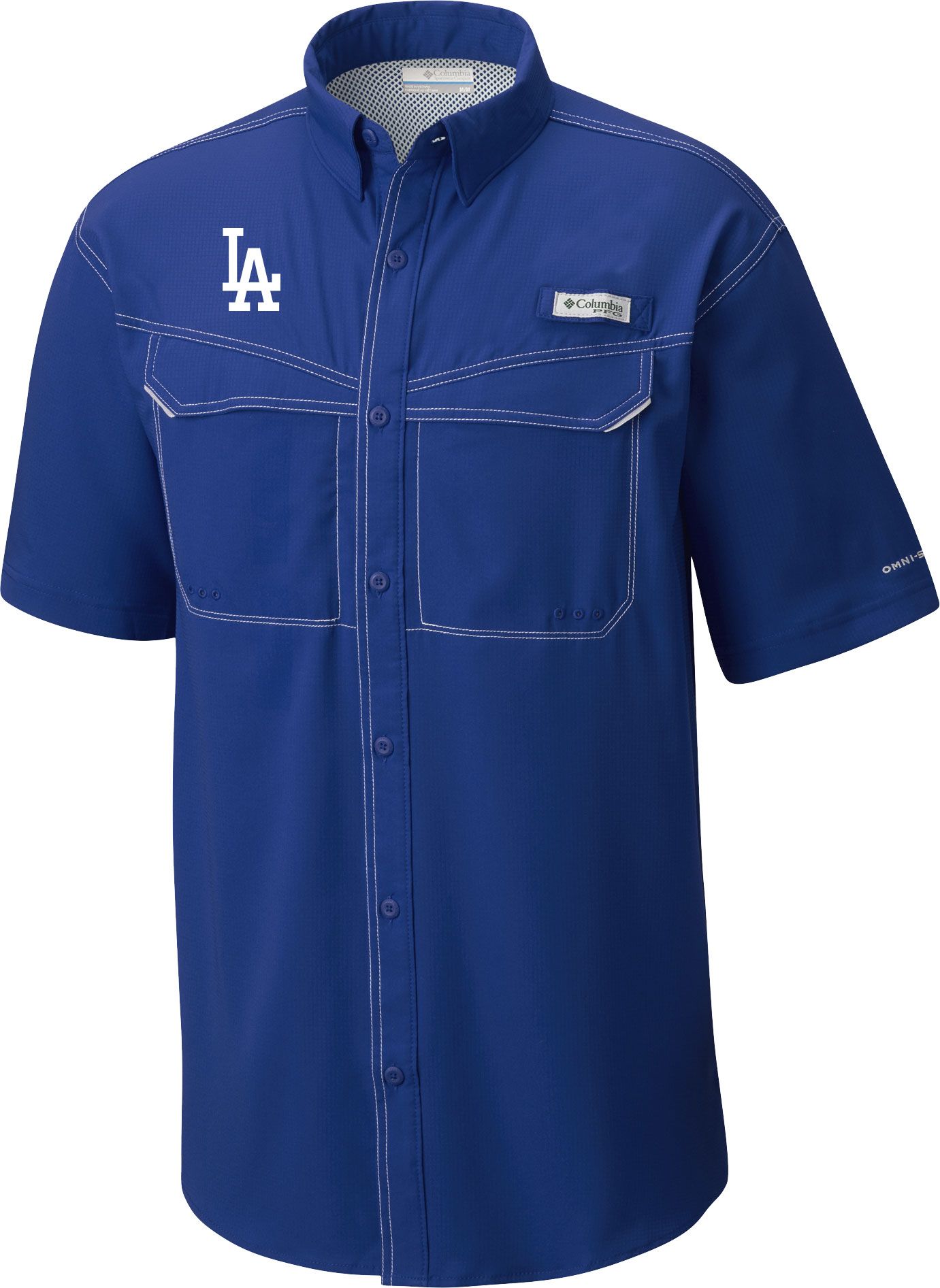 dodgers button shirt