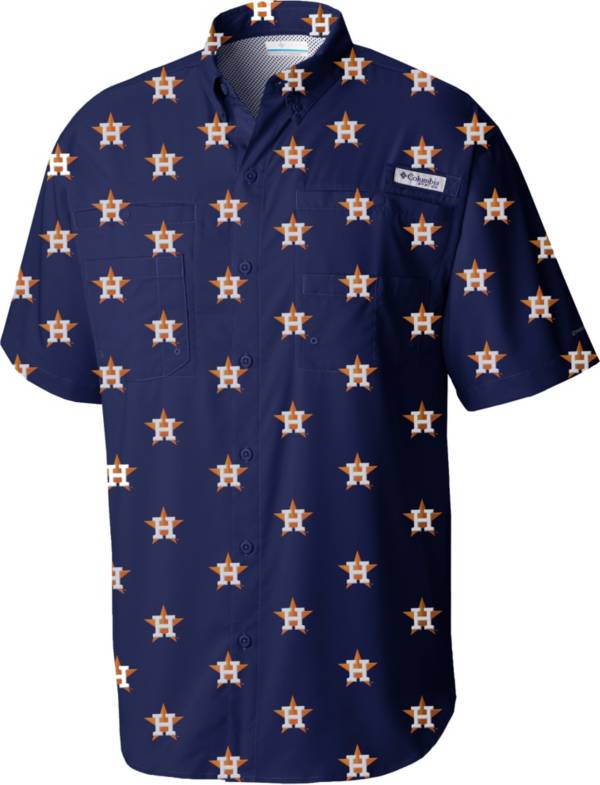 Columbia Men's Houston Astros Navy Tamiami Performance Shirt