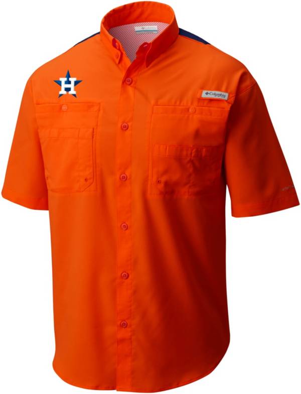 Columbia Men s Houston Astros Orange Tamiami Performance Shirt DICK S 