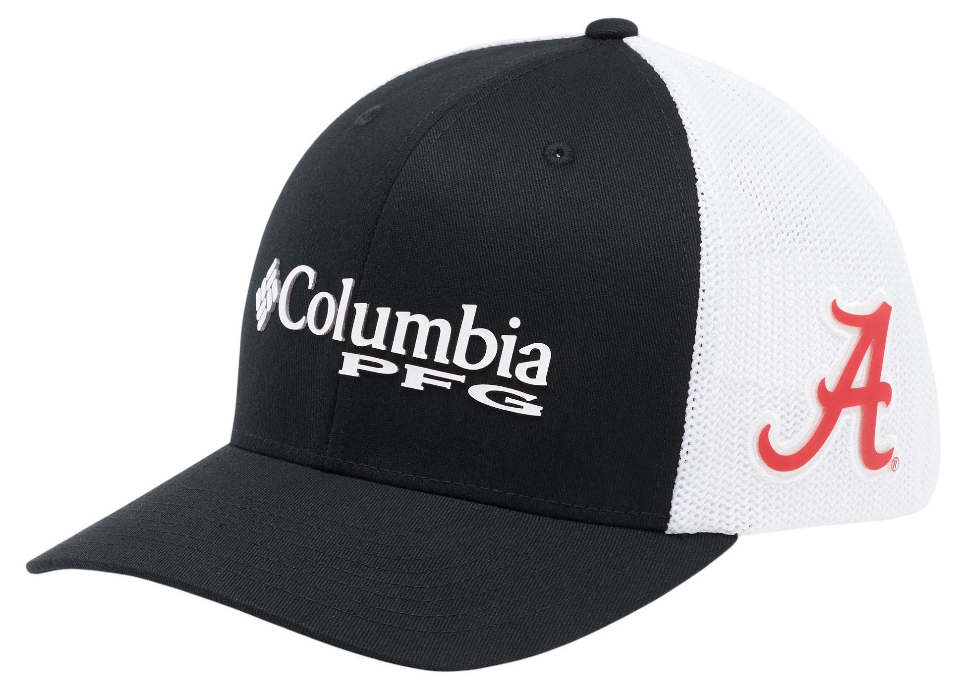 Columbia Adult Alabama Crimson Tide PFG Mesh Fitted Black Hat product image