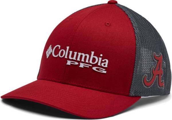 Columbia Men's Alabama Crimson Tide Crimson PFG Mesh Fitted Hat