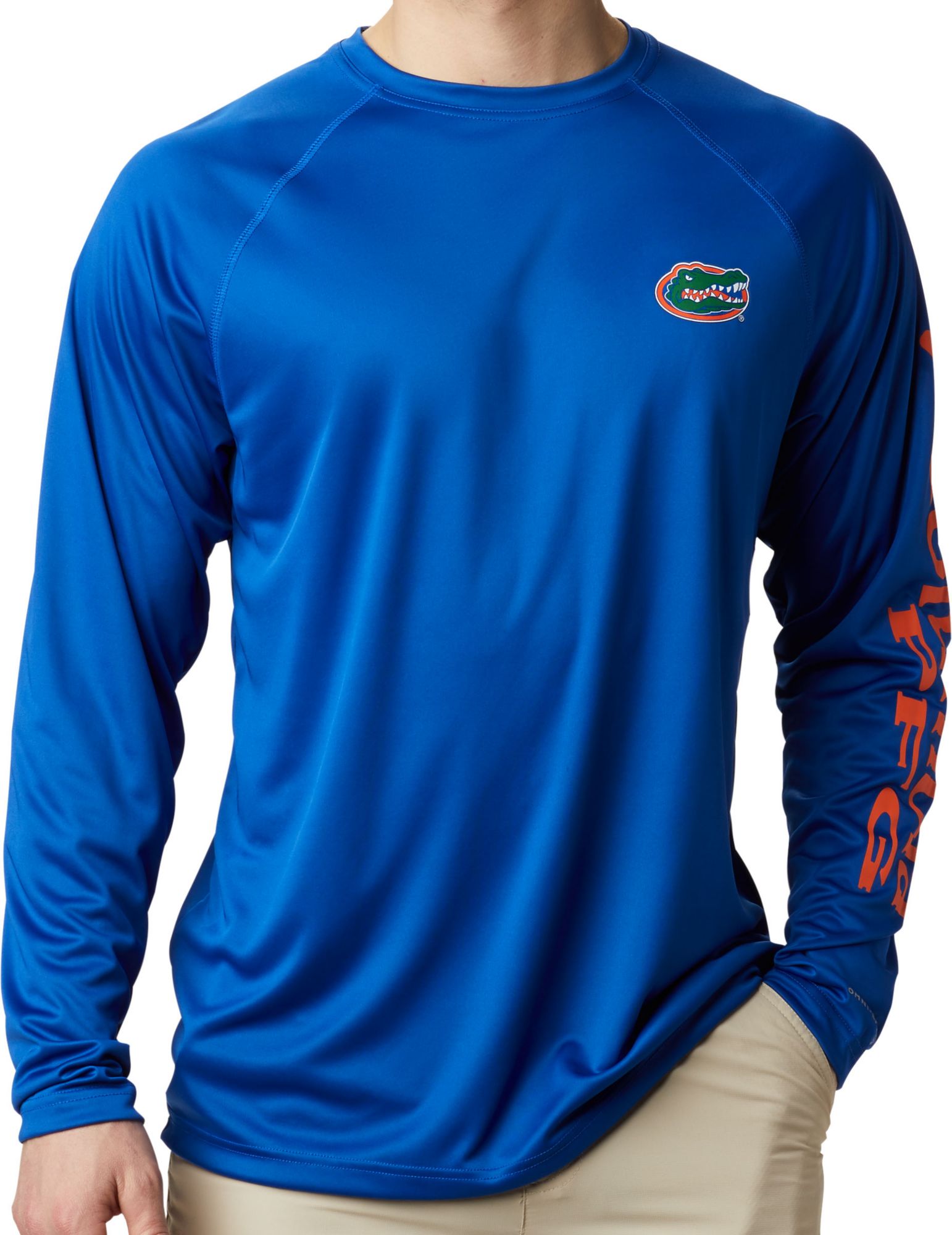 blue columbia shirt