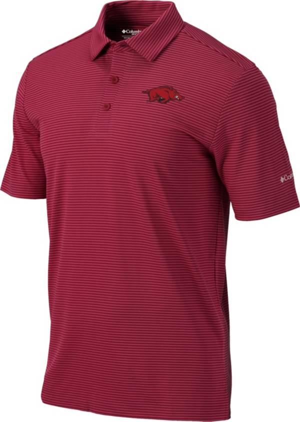 Columbia Men's Arkansas Razorbacks Cardinal One Swing Performance Polo