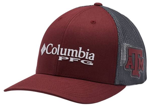 Columbia Men's Texas A&M Aggies Maroon PFG Mesh Fitted Hat