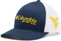 Columbia PFG West Virginia Mountaineers Mesh Cap Navy/White S/M