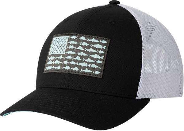 Columbia Men's PFG Fishing Mesh Snapback Fish Flag Trucker Hat