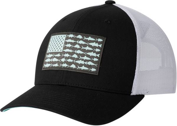 Hat with american store flag fish