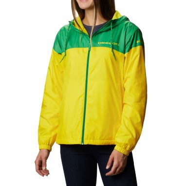 sorry, Columbia Women's Oregon Ducks Green/Yellow Flash Forward Lined Jacket is currently out of stock