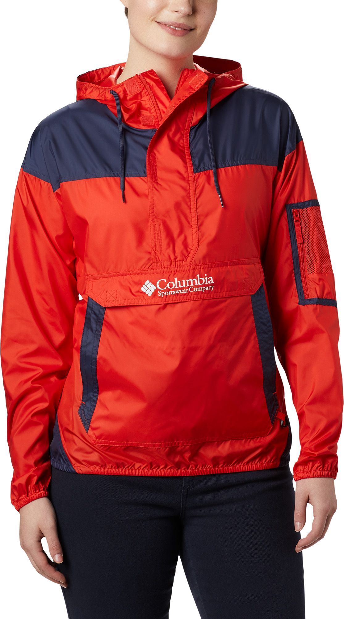 columbia orange jacket women's