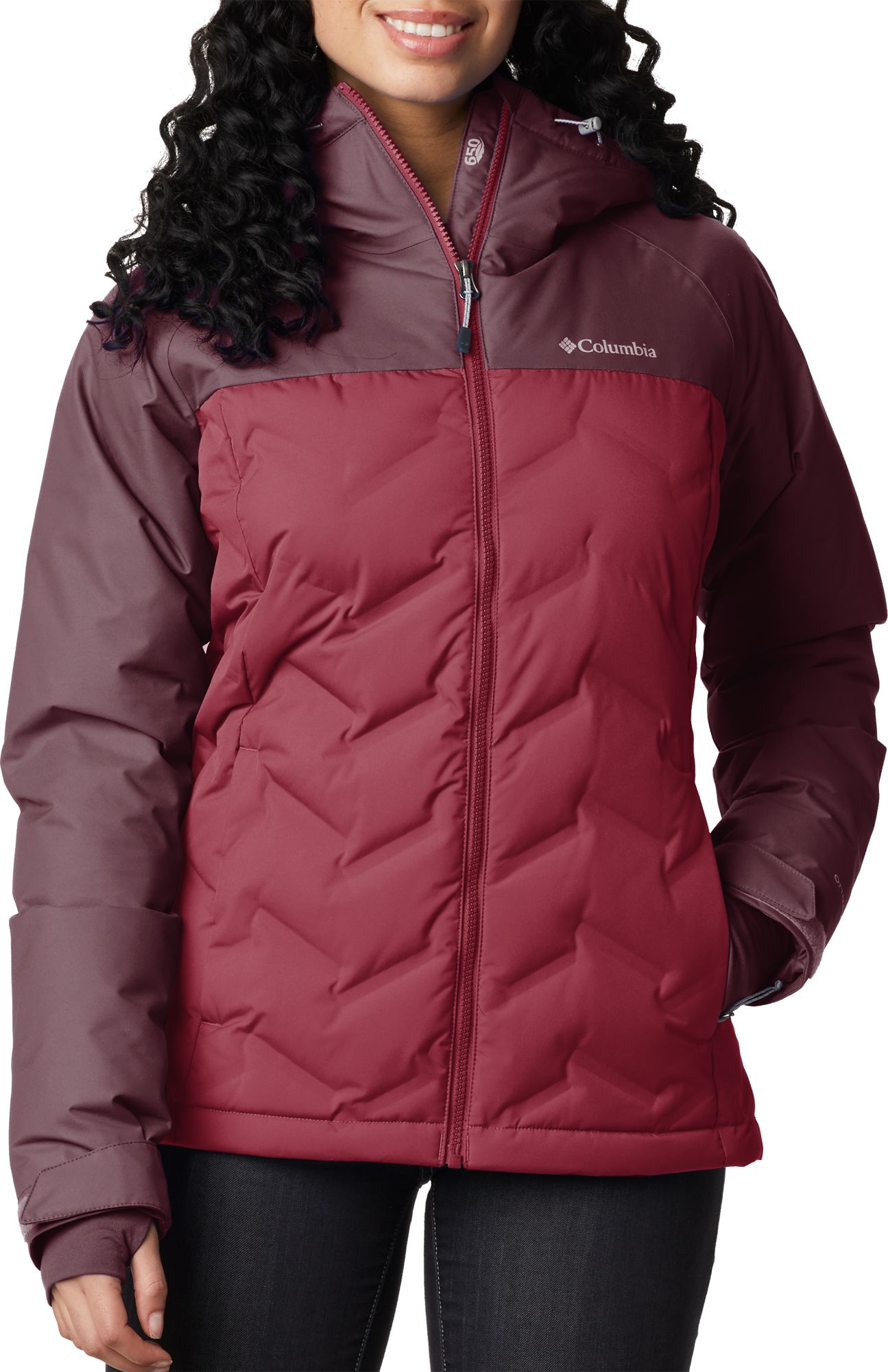 womens red columbia jacket