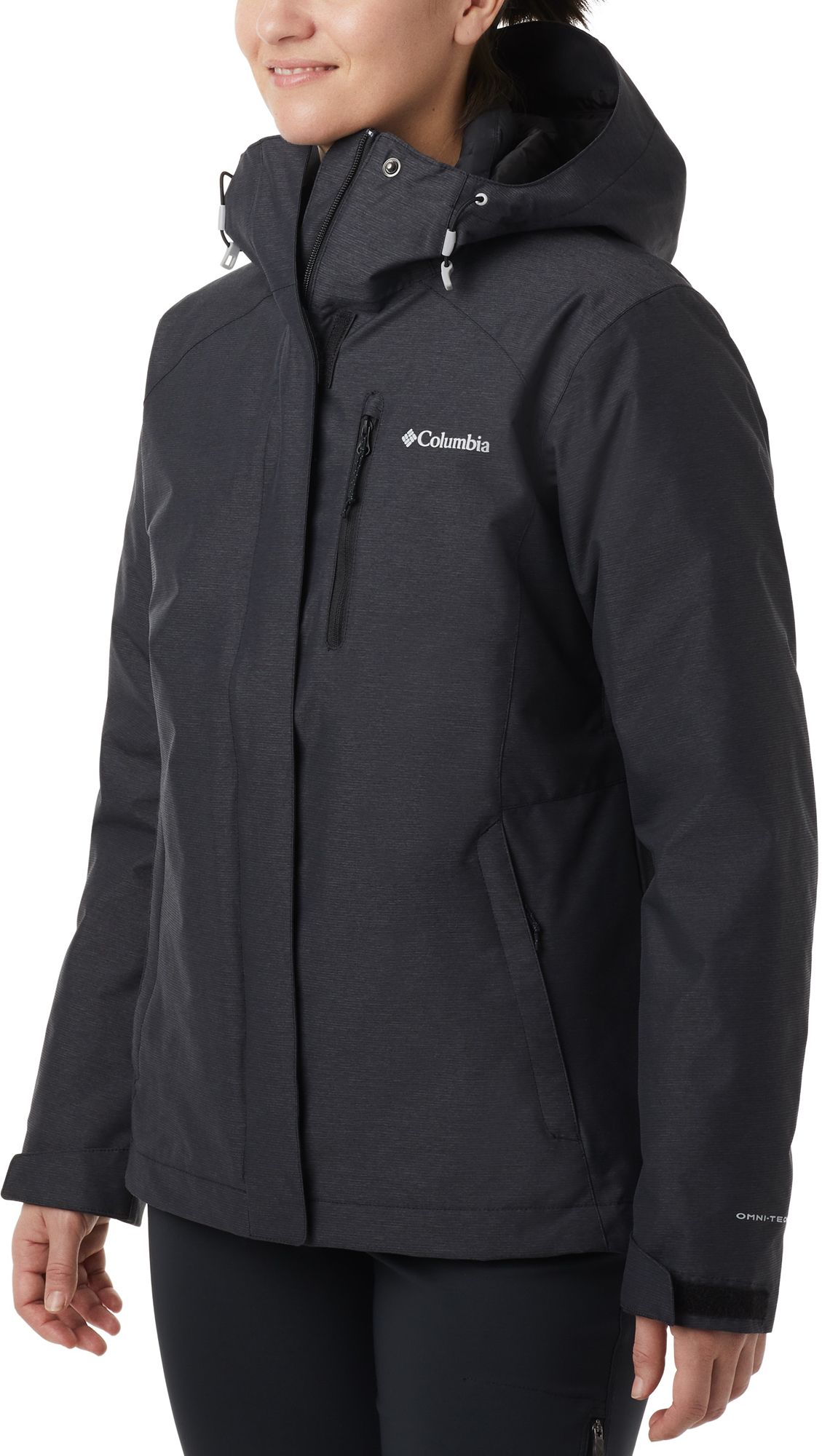 black columbia windbreaker womens