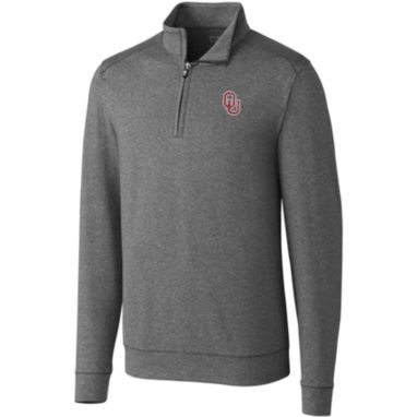 sorry, Cutter & Buck Men's Oklahoma Sooners Grey Shoreline Half-Zip Pullover Shirt is currently out of stock