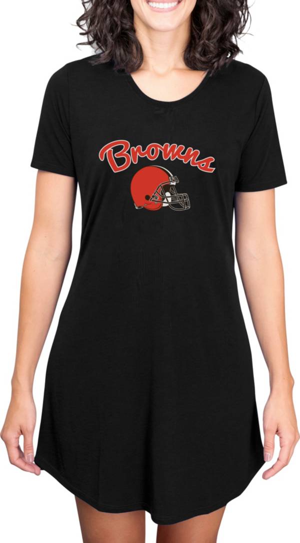Concepts Sport Women's Cleveland Browns Black Nightshirt product image