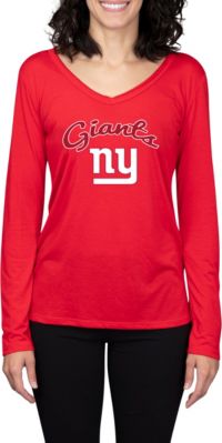 New York Giants Concepts Sport Women's Mainstream Hooded Long Sleeve V-Neck Top - Royal