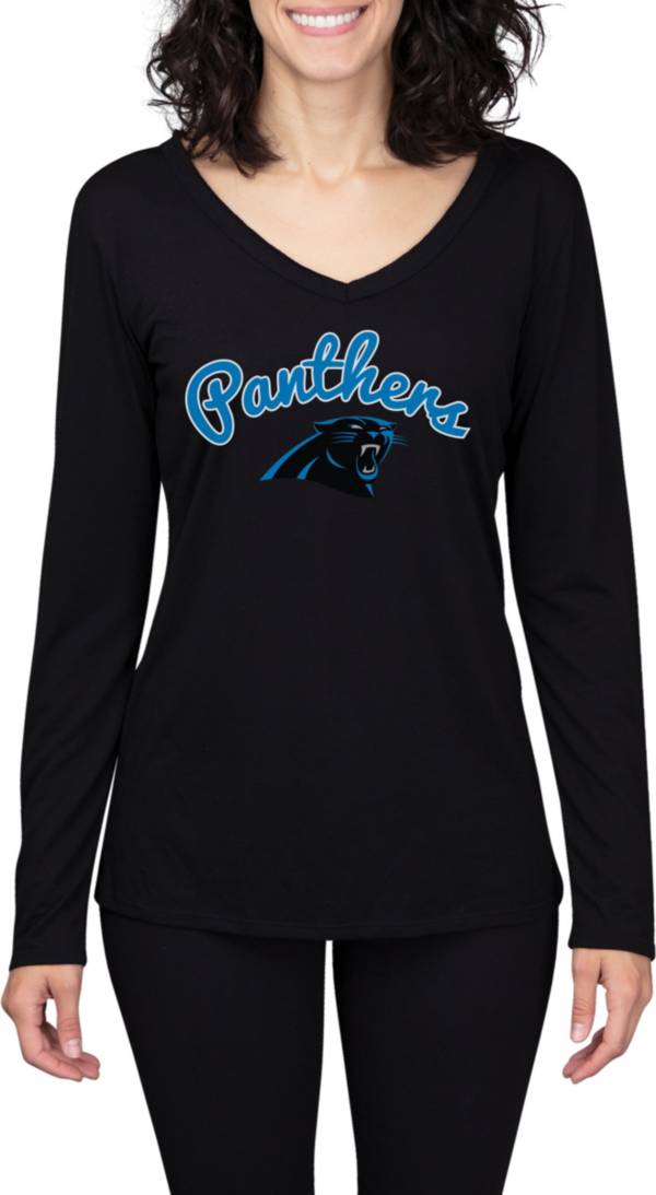 91101 Womens Ladies CAROLINA PANTHERS Long Sleeve Football Jersey SHIRT