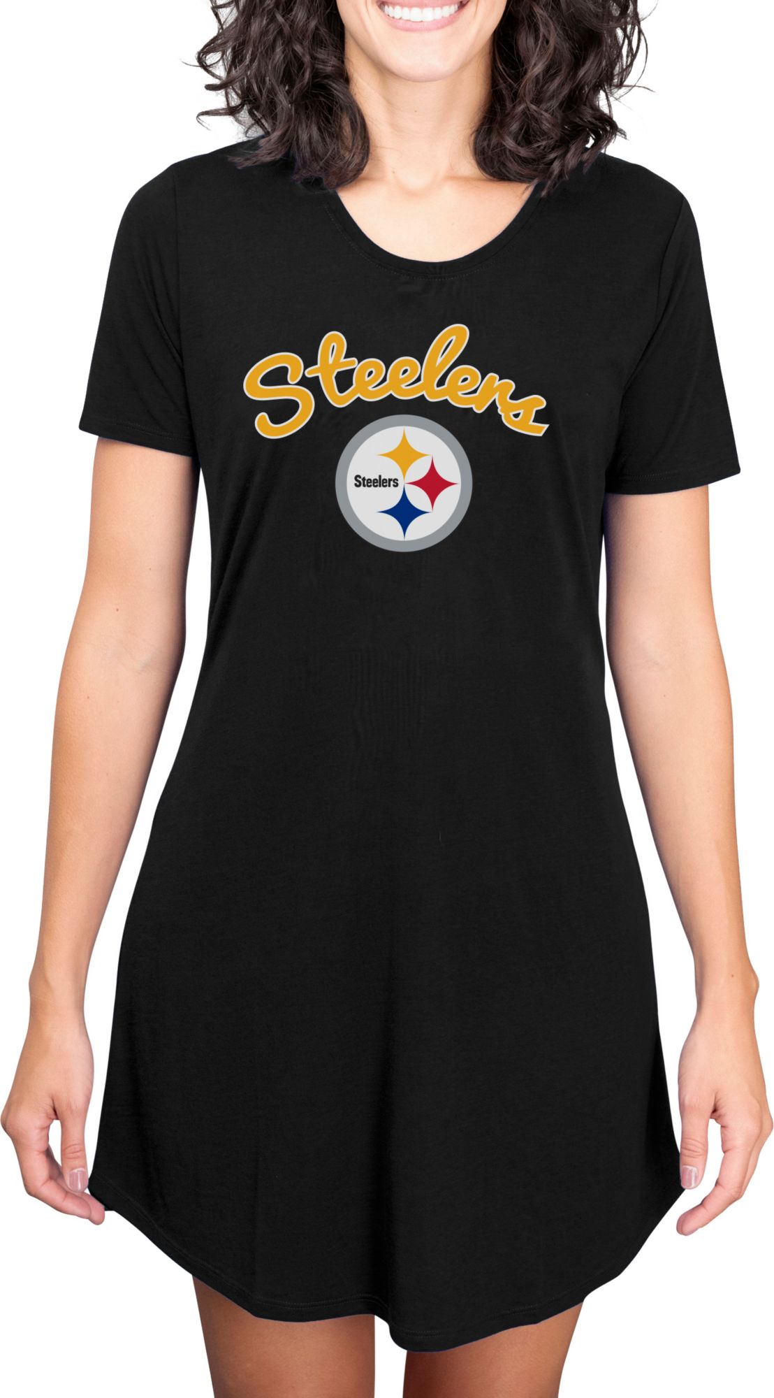 Concepts Sport Women's Pittsburgh Steelers Black Nightshirt product image