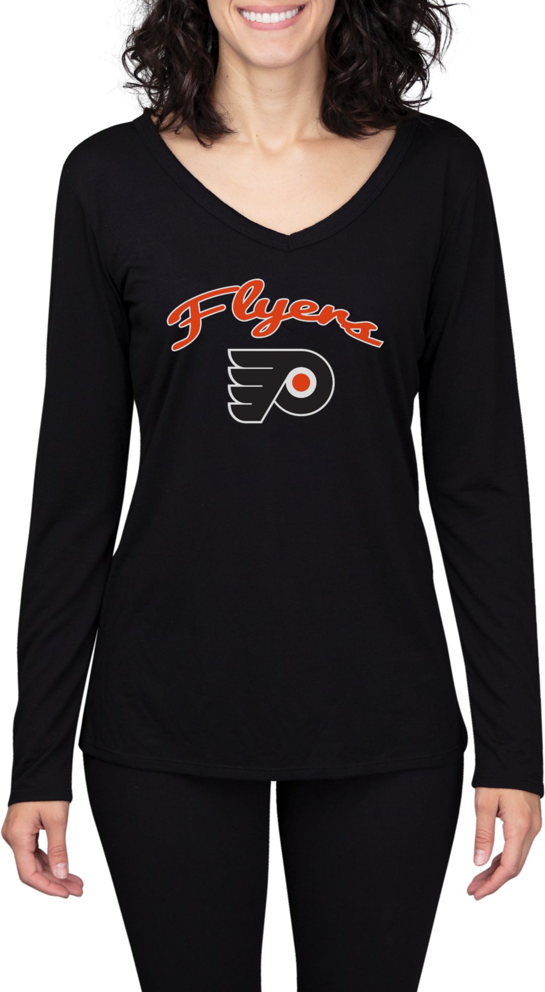 Concepts Sport Women's Philadelphia Flyers Marathon  Knit Long Sleeve T-Shirt product image